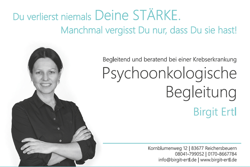 Birgit Ertl Psychoonkologische Begleitung